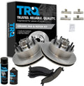 TRQ Front Brake Pad & Rotor Kit Ceramic Compatible with Ford