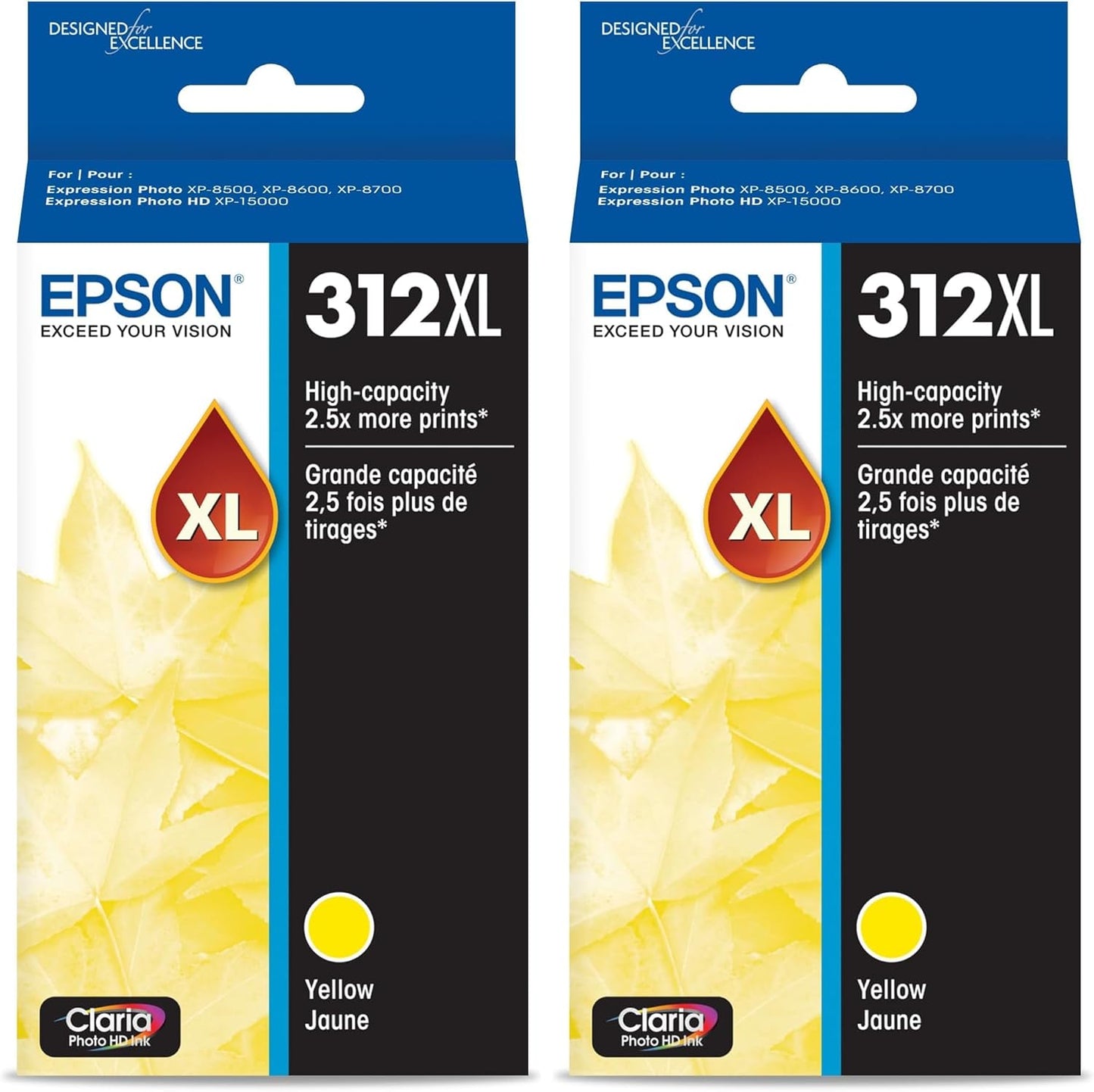 Epson T312 Claria Photo HD High Capacity Yellow Ink Cartridge