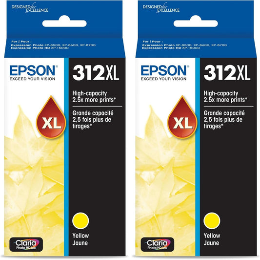 Epson T312 Claria Photo HD High Capacity Yellow Ink Cartridge