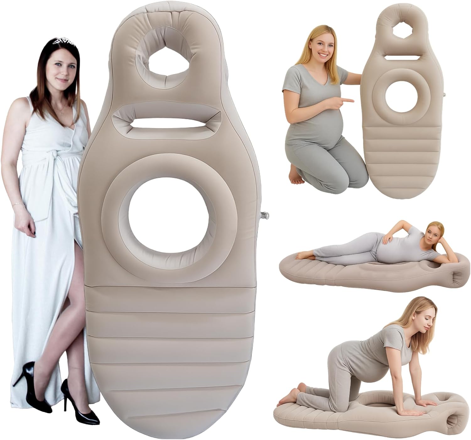 Inflatable Pregnancy Pillow for Comfortable Stomach Sleeping