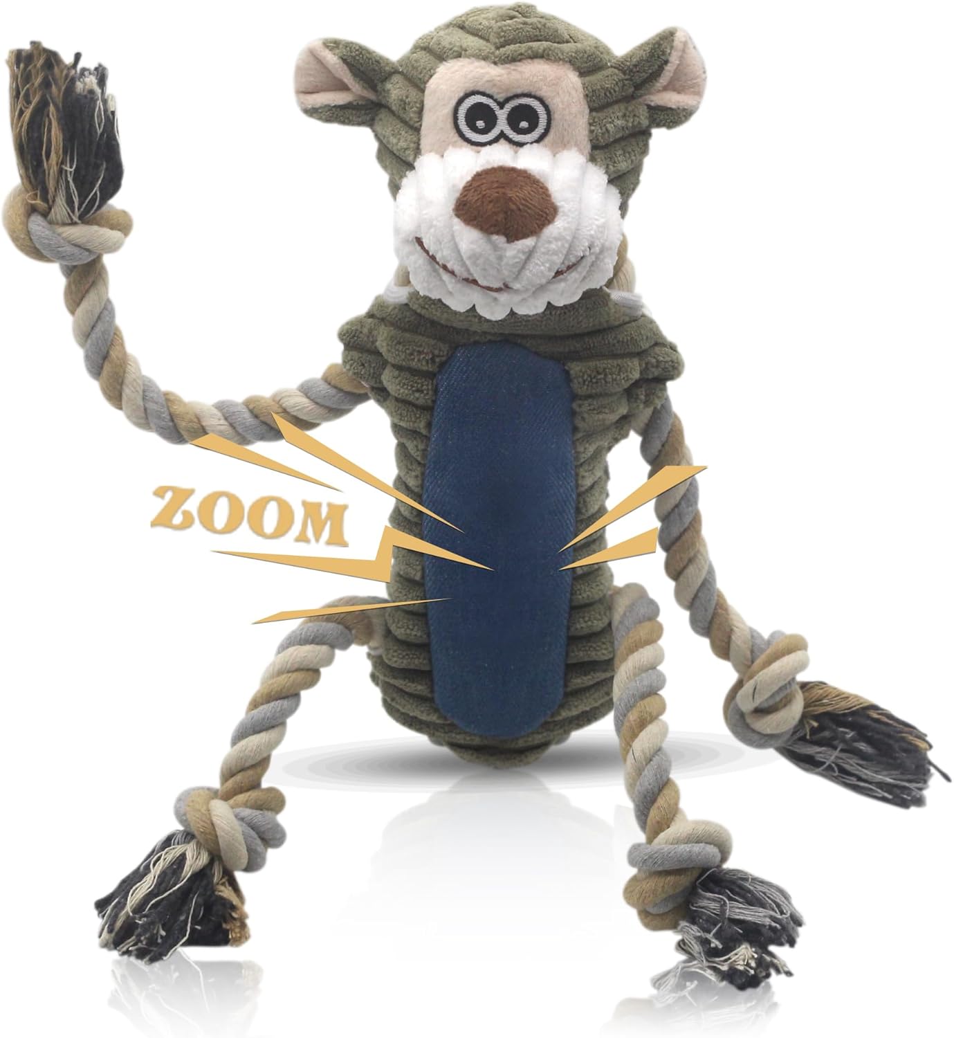 Interactive Squeaky Puppy Toy for Dogs - Monkey