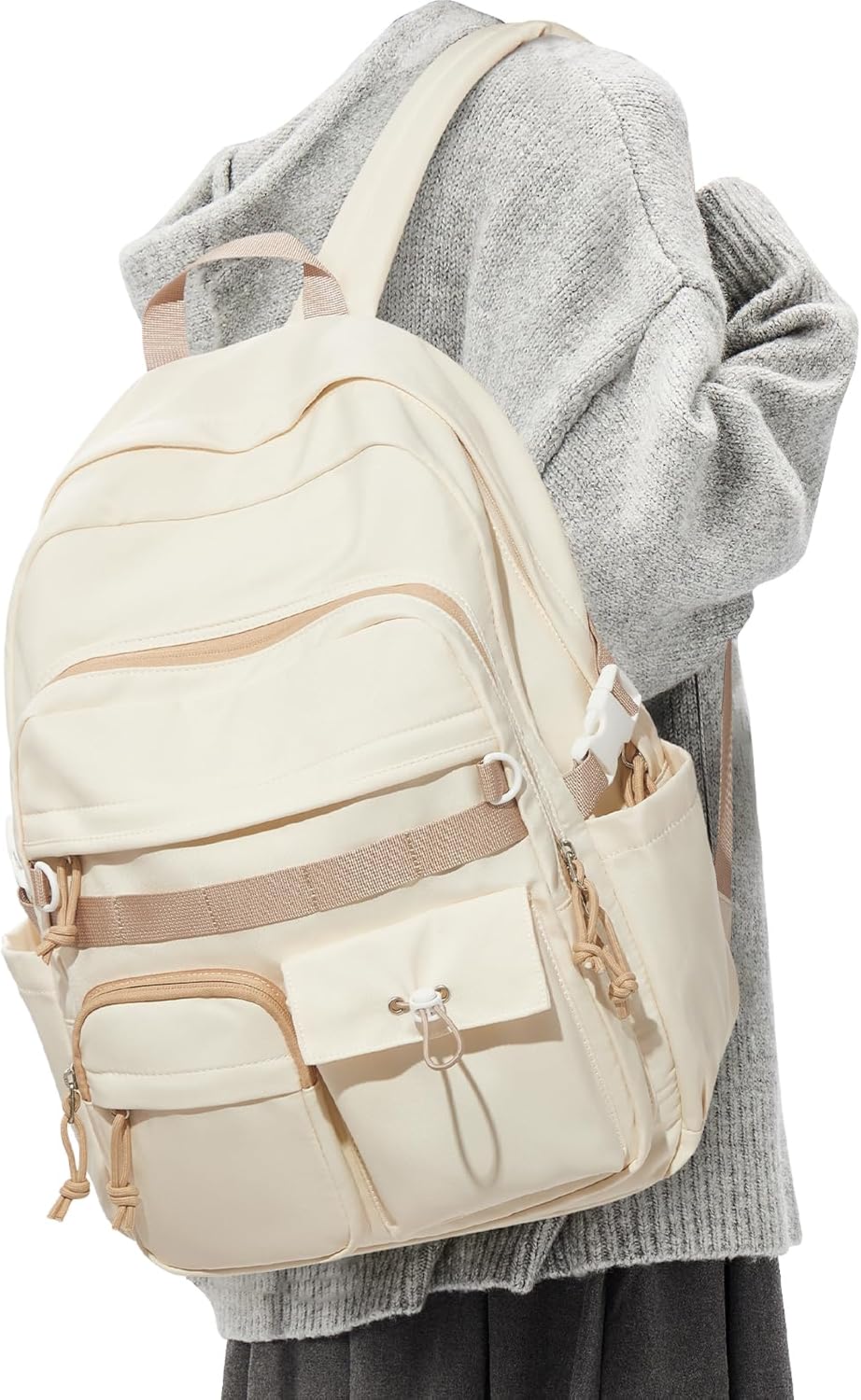 Aesthetic School Backpack for College with Large Capacity