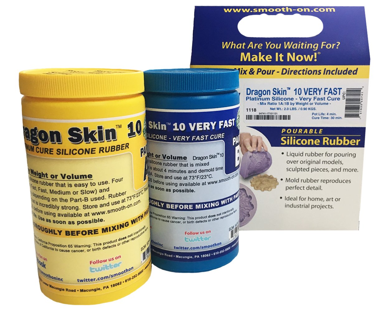 Dragon Skin 10 Very Fast Platinum Silicone Cure 2 Pints Kit Review