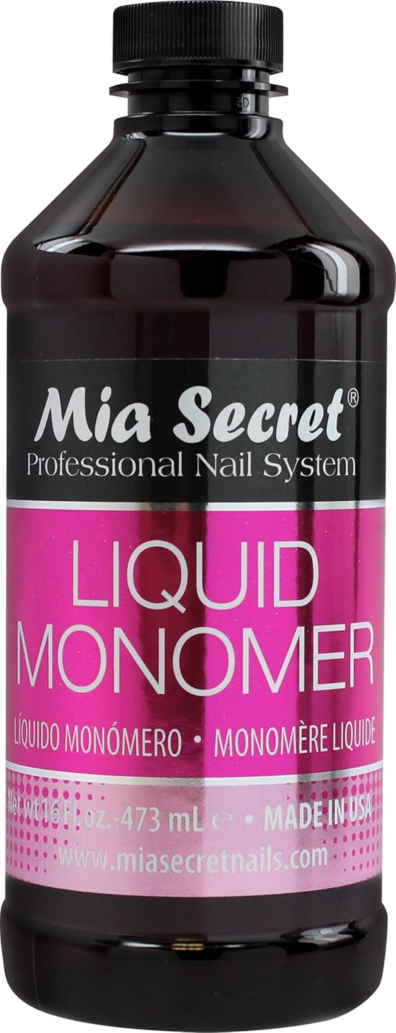 16 oz Liquid Monomer for Professional Acrylic Nail Enhancements