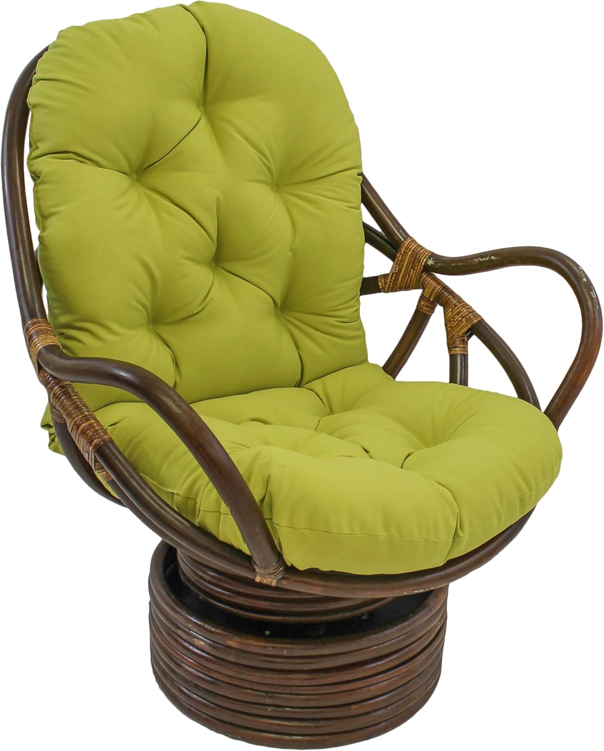 Blazing Needles Solid Twill Swivel Rocker Chair Cushion Review