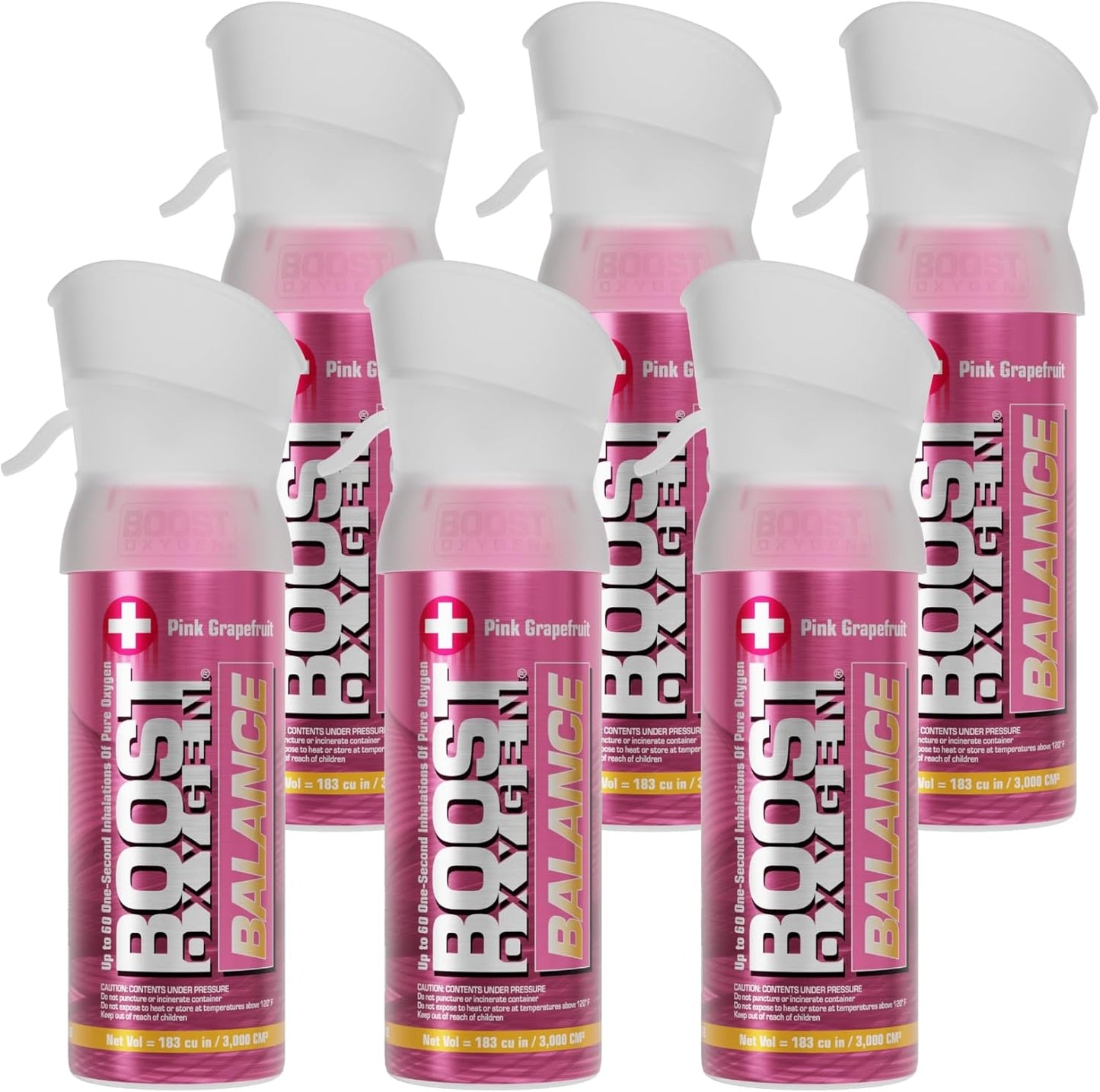 Boost Oxygen Pocket Size Balance Pink Grapefruit Aroma 3L Canister
