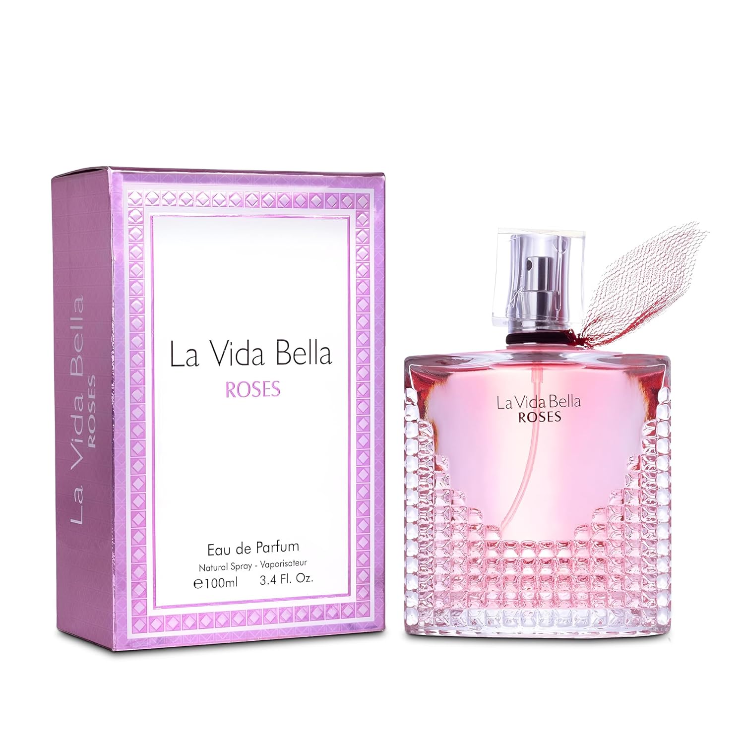 La Vida Bella Rose Perfume for Women - Long Lasting Floral Fragrance