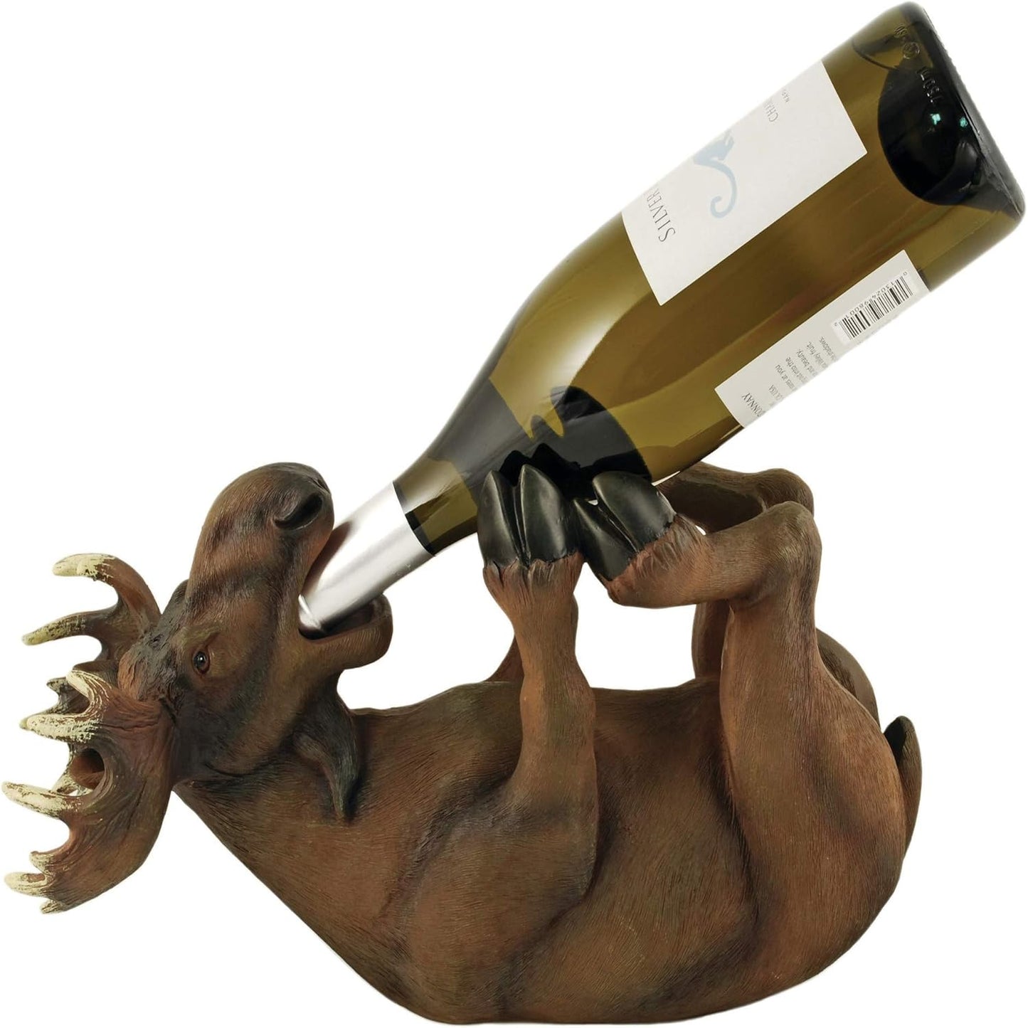 True Mischievous Moose Wine Bottle Holder - Adorable Tabletop Decor