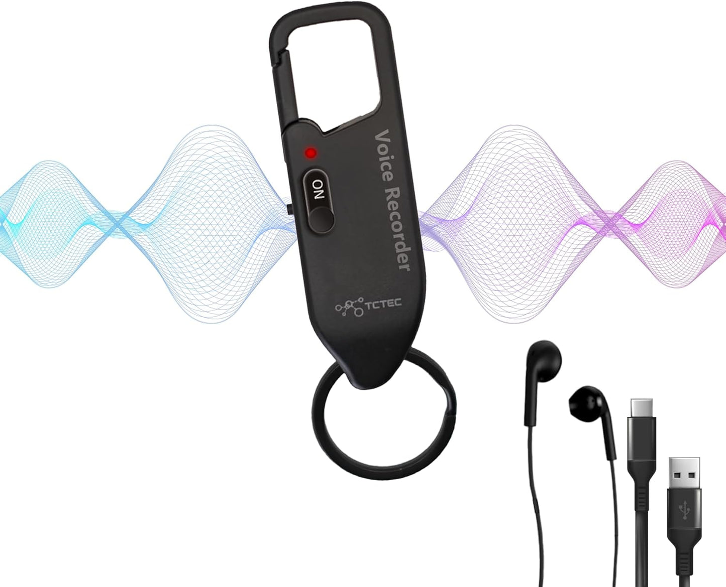 64GB Voice Recorder with 750 Hours Capacity for Lectures & Meetings