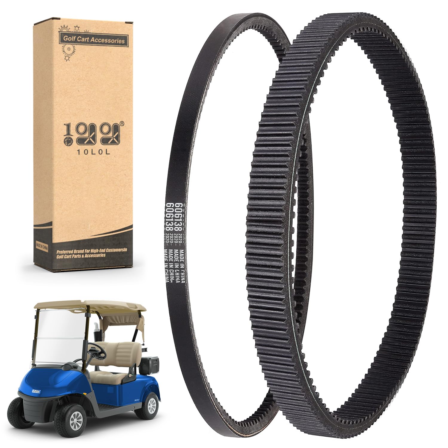 10L0L Golf Cart Clutch Drive Belt for EZGO RXV TXT 2010 UP