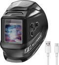 Large Viewing Welding Helmet for Adults - True Color Auto Darkening
