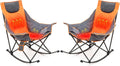 Oversized Heated Camping Rocker Chair 2 Pack - 300 lbs Capacity