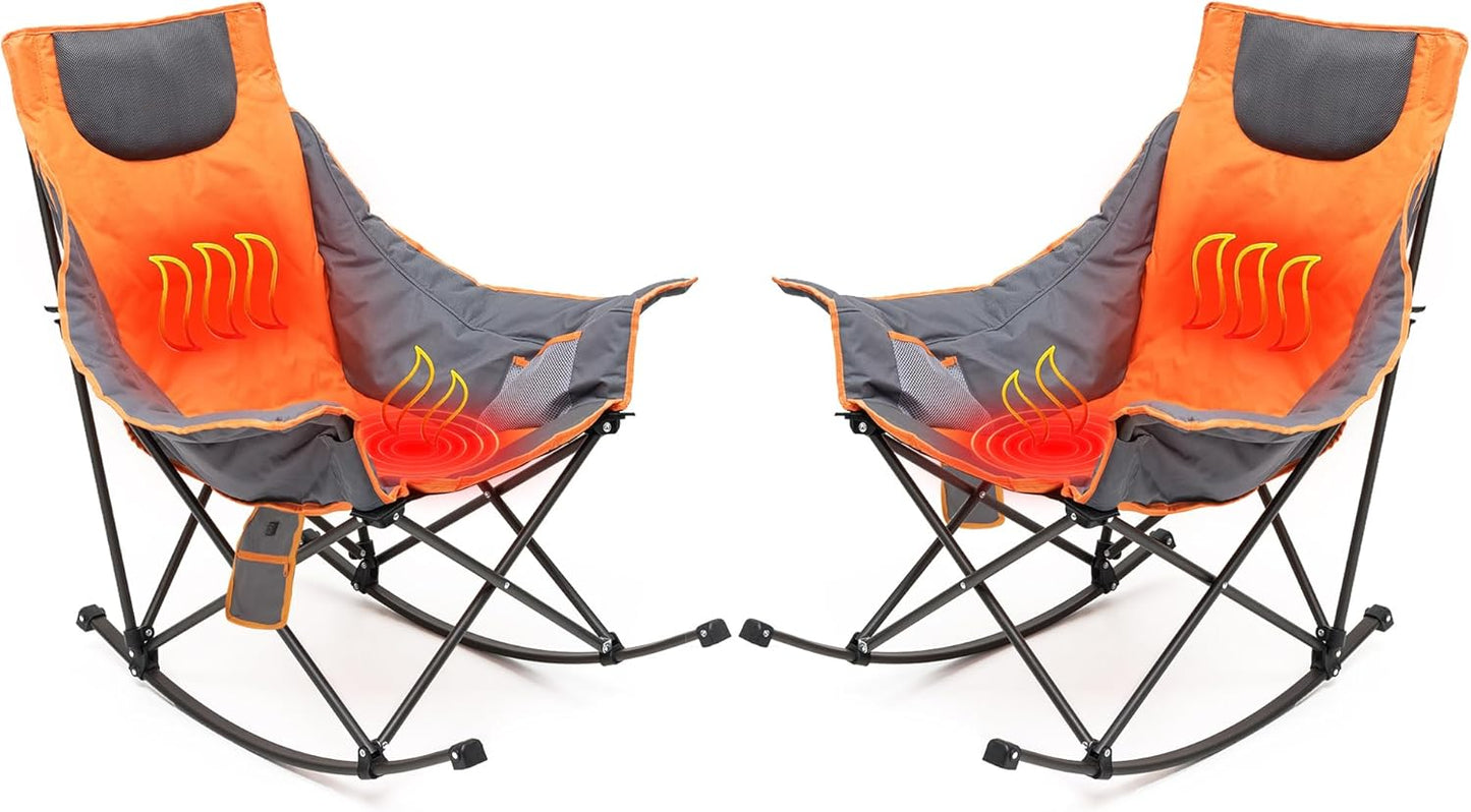Oversized Heated Camping Chair 2 Pack for Ultimate Comfort