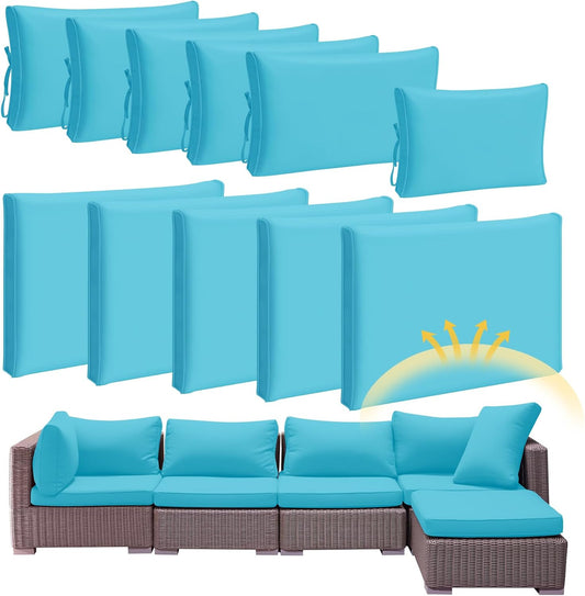 Patelai Waterproof Patio Cushion Covers for Outdoor Furniture