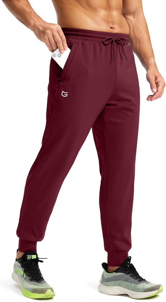 G Gradual Men's Fleece Joggers: Warm, Water Resistant Pants