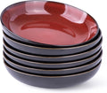 LERATIO 38oz Pasta Bowls Set of 6 - Large Reactive Glaze Dinnerware