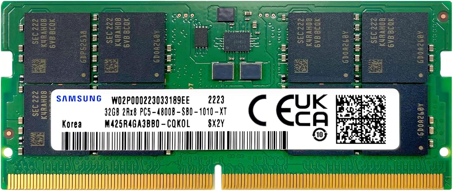 32GB DDR5 4800MHz SODIMM RAM for Enhanced Laptop Performance