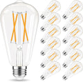 Edison Bulbs 60 watt LED Equivalent ST58 - Warm Vintage Light