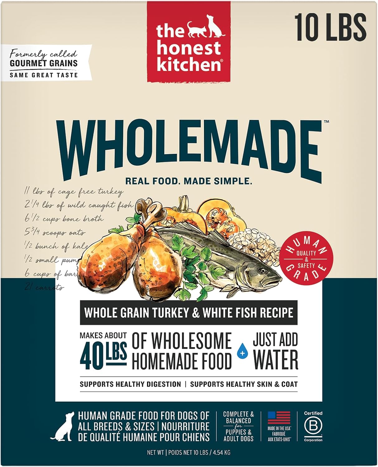 Wholemade Turkey & White Fish Dog Food for Balanced Nutrition
