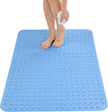 Extra Large Shower Mat Non Slip 47 x 32 in - Secure Suction & Drain