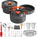 Portable Cookware Set with 1.1L Kettle - JUSFANE