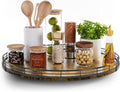 Lazy Susan Turntable Organizer 18in Round Wooden - Smooth 360 Rotation
