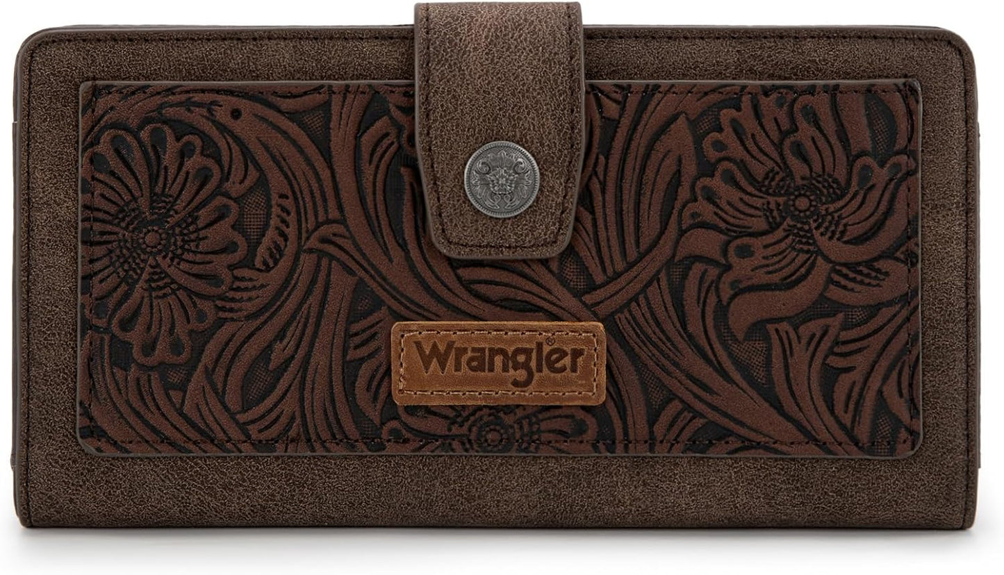 Montana West Wrangler Large Womens Wallet with RFID Protection