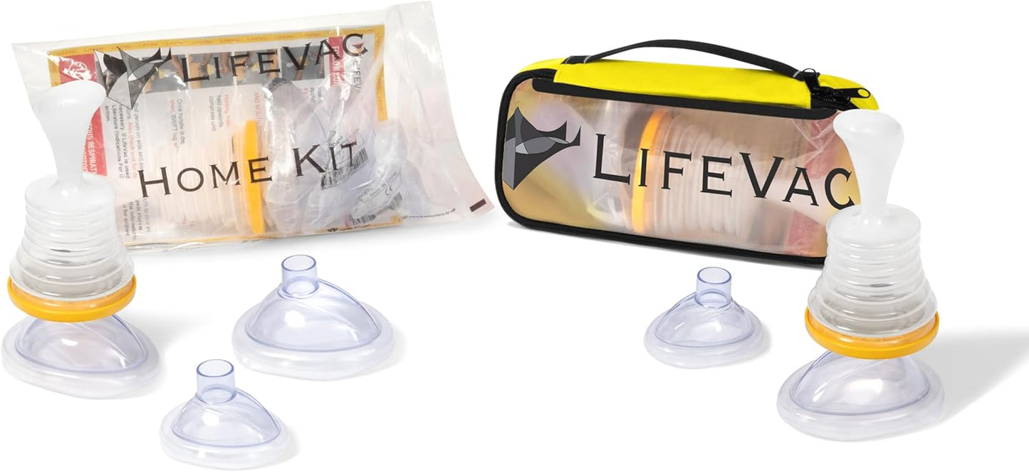 LifeVac Home & Travel Combo Kit - Portable Suction Rescue Device
