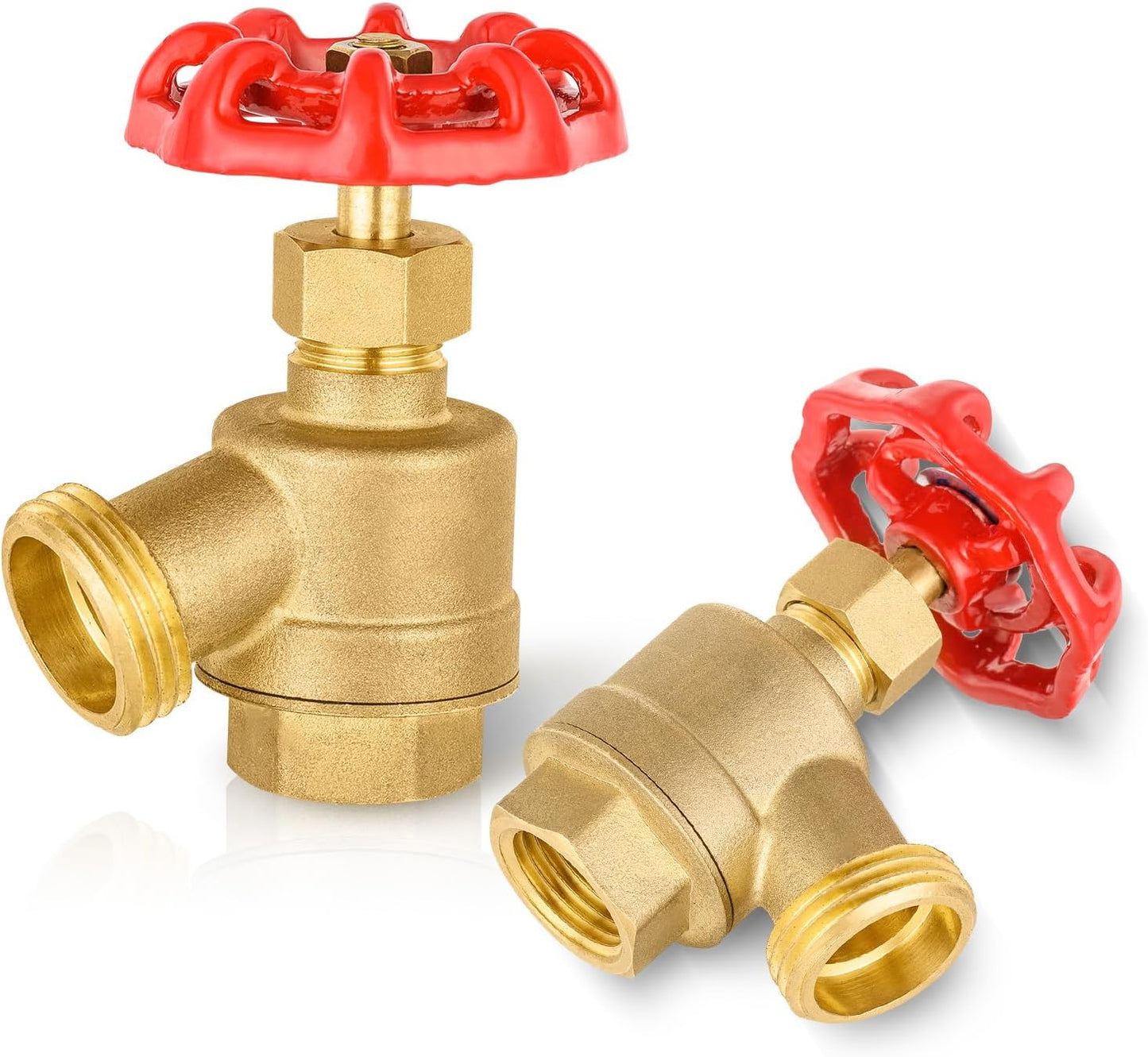 HeSun 40-Pack Brass Bent Nose Valve for Garden and More