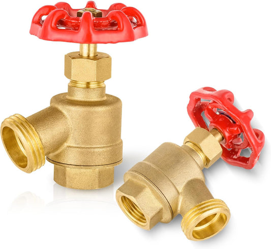 HeSun 40-Pack Brass Bent Nose Valve for Garden and More
