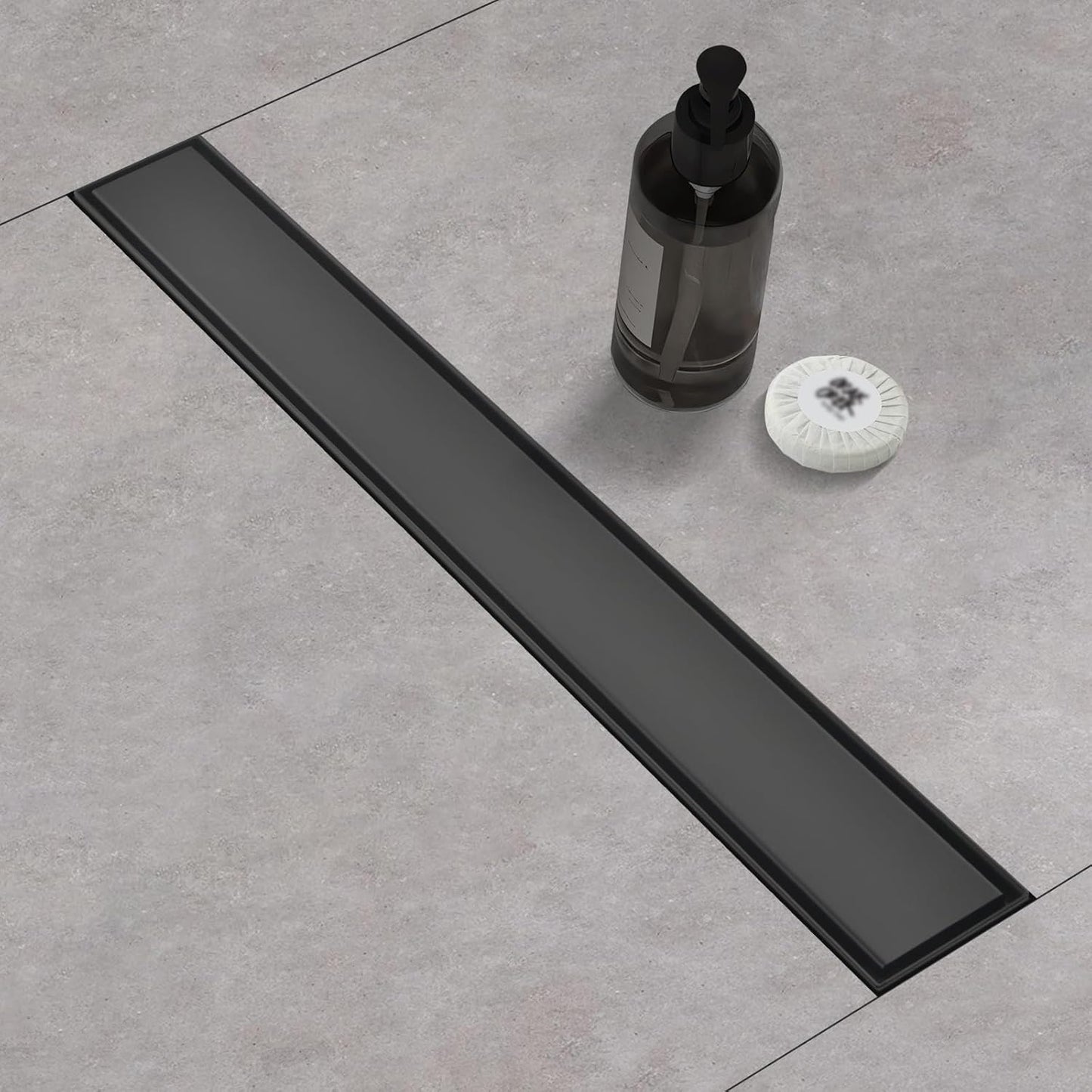 Linear Shower Drain with Tile Insert Panels for Modern Bathrooms
