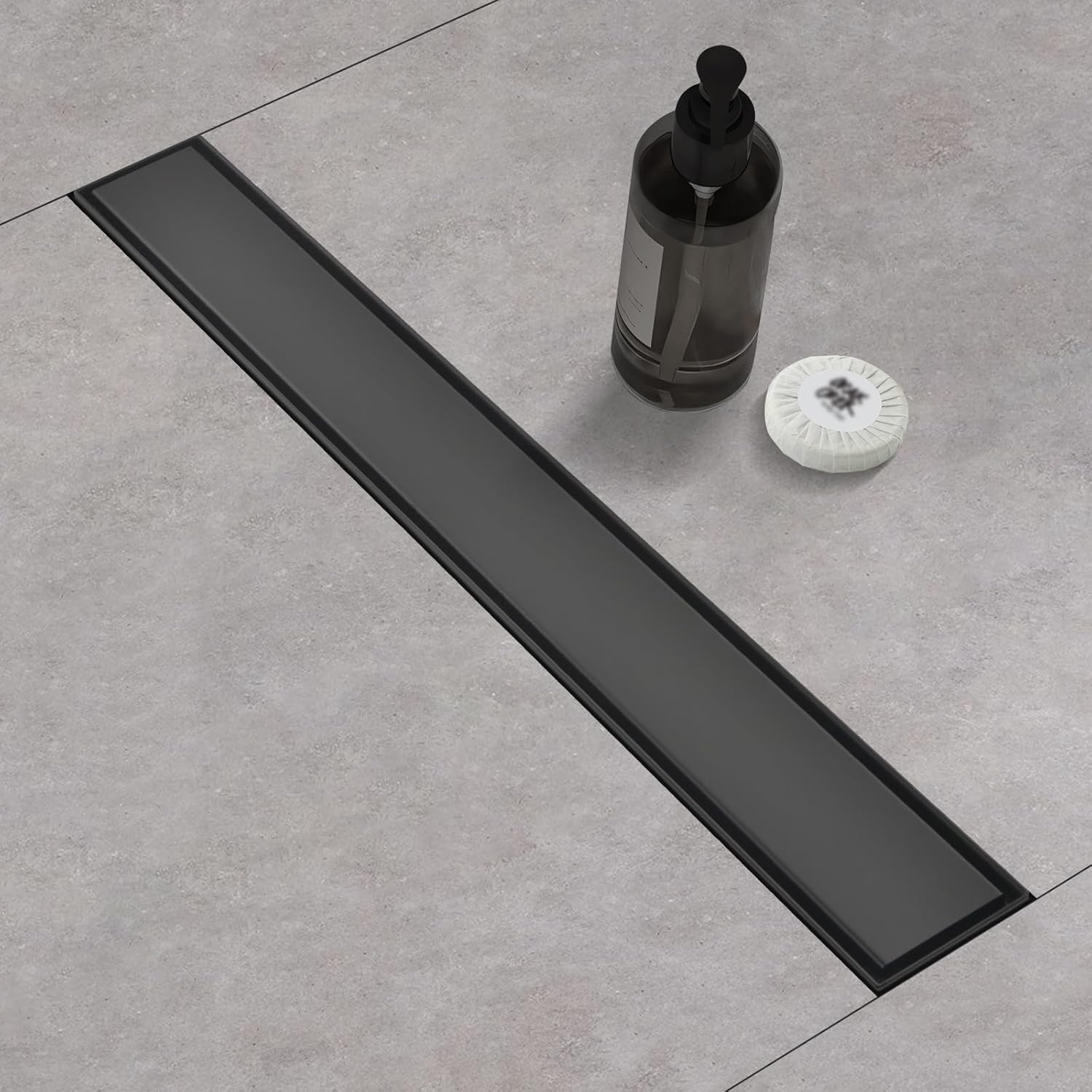Linear Shower Drain with Tile Insert Panels for Modern Bathrooms