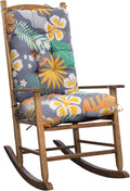 Waterproof Indoor Outdoor Rocking Chair Cushion Floral - Soft Patio