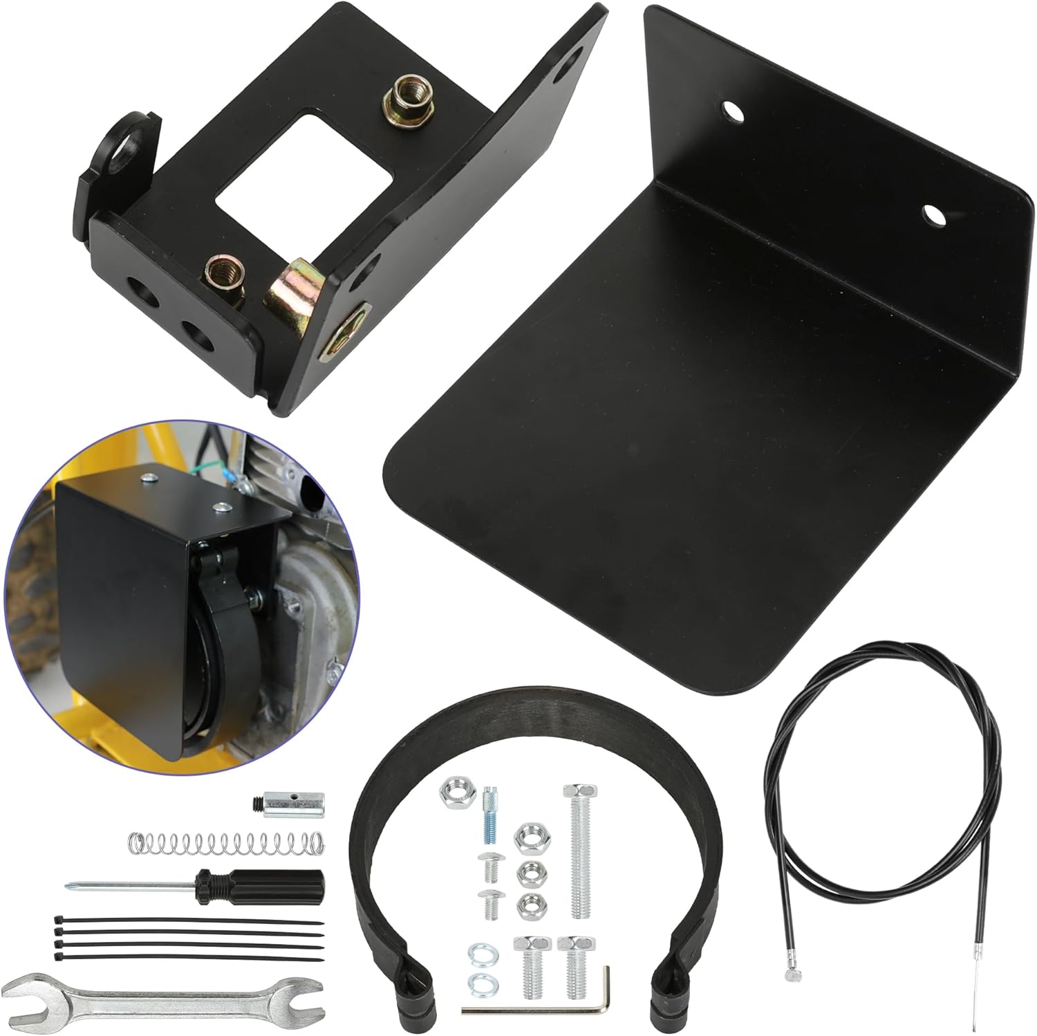 Mini Bike 4 in Centrifugal Clutch Brake Band Kit for Go Karts
