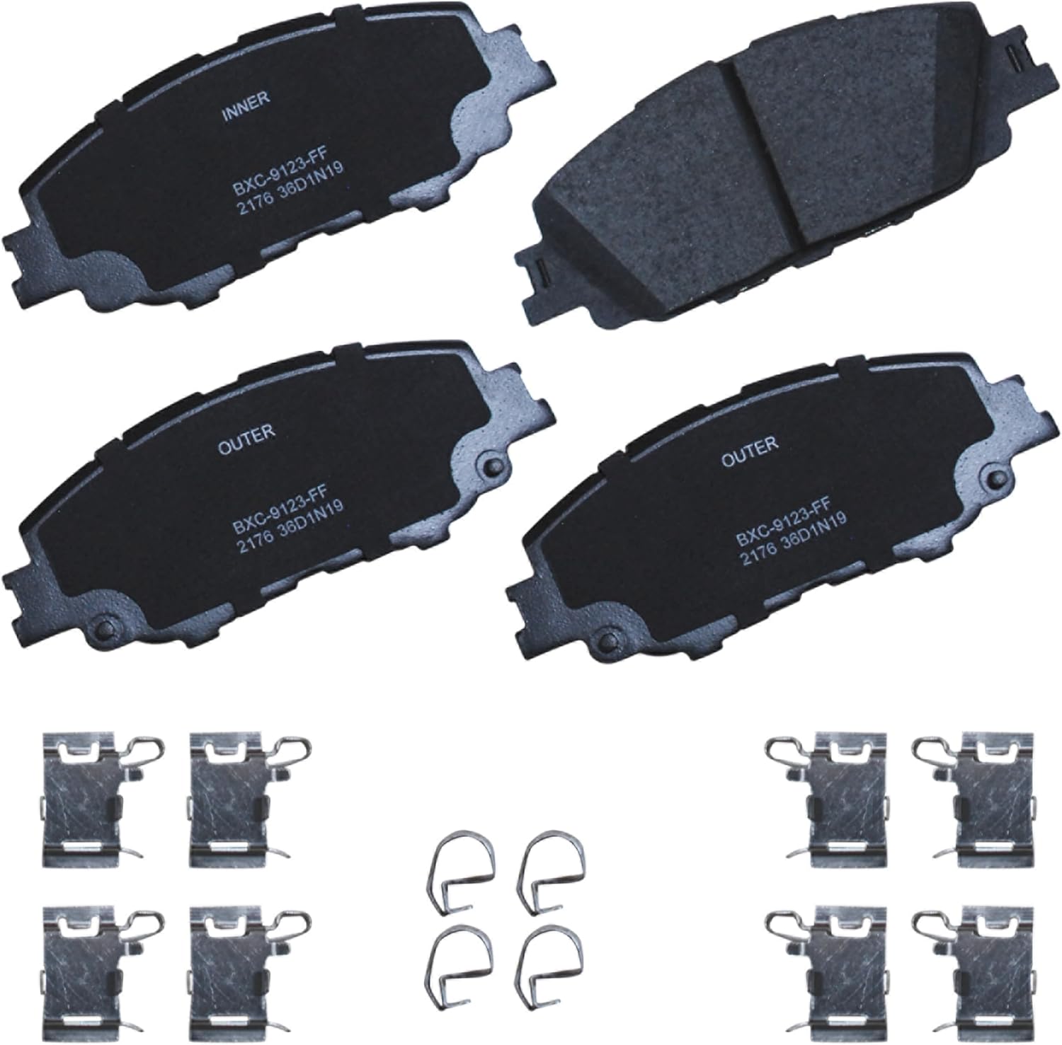 Bendix Premium SBC2176 Ceramic Brake Pads for Toyota Vehicles