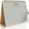 Aesthetic Desk Calendar 2025 - Small Flip Desktop Planner