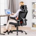 COMHOMA Ergo-Black Chair: 3D Lumbar Support for Back Pain
