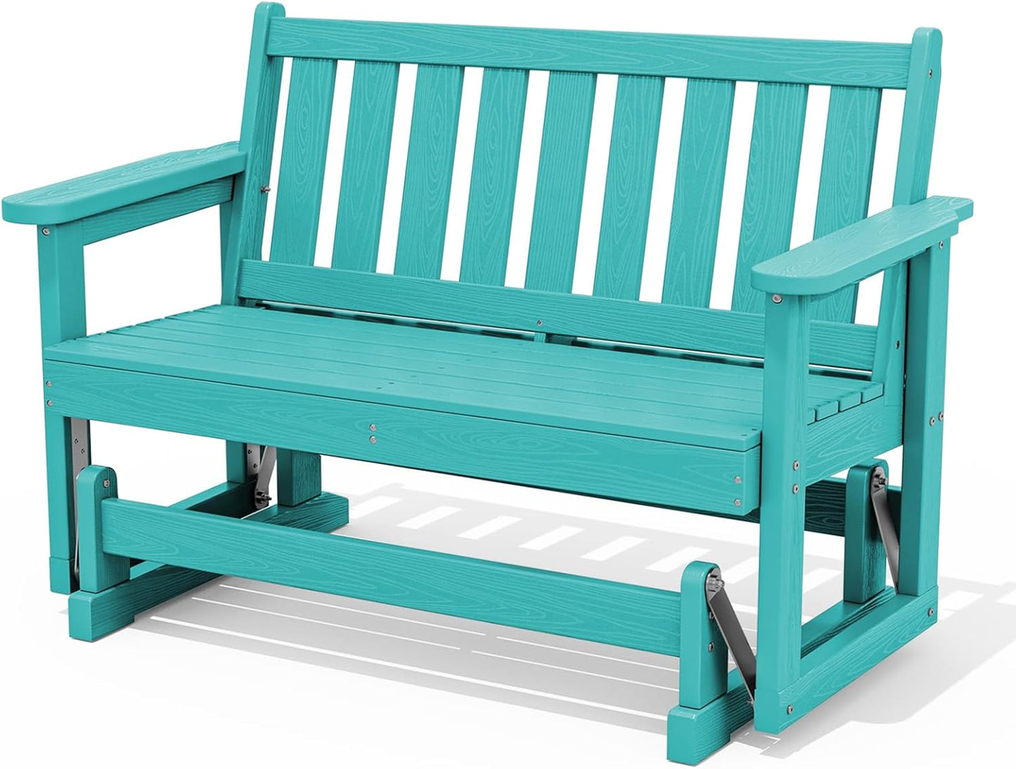 SERWALL 2 Person Patio Glider Bench for Outdoor Comfort