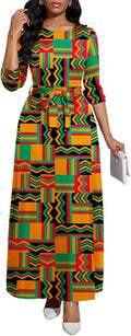 Casual Long Sleeve Maxi Dress for Women with Stylish Belted Design