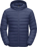Men's Lightweight Puffer Jacket Hooded Warm Winter Coat