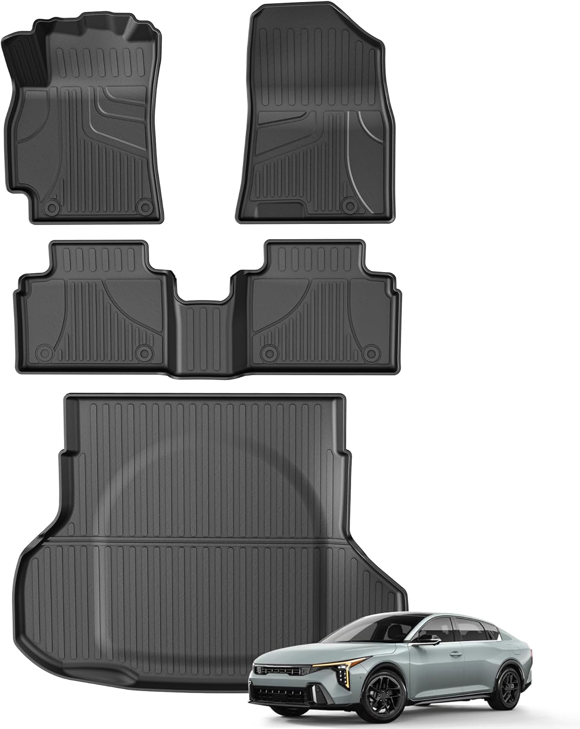 Custom Fit K4 Floor Mats for 2025 2026 Kia K4 LX LXS EX GT-Line