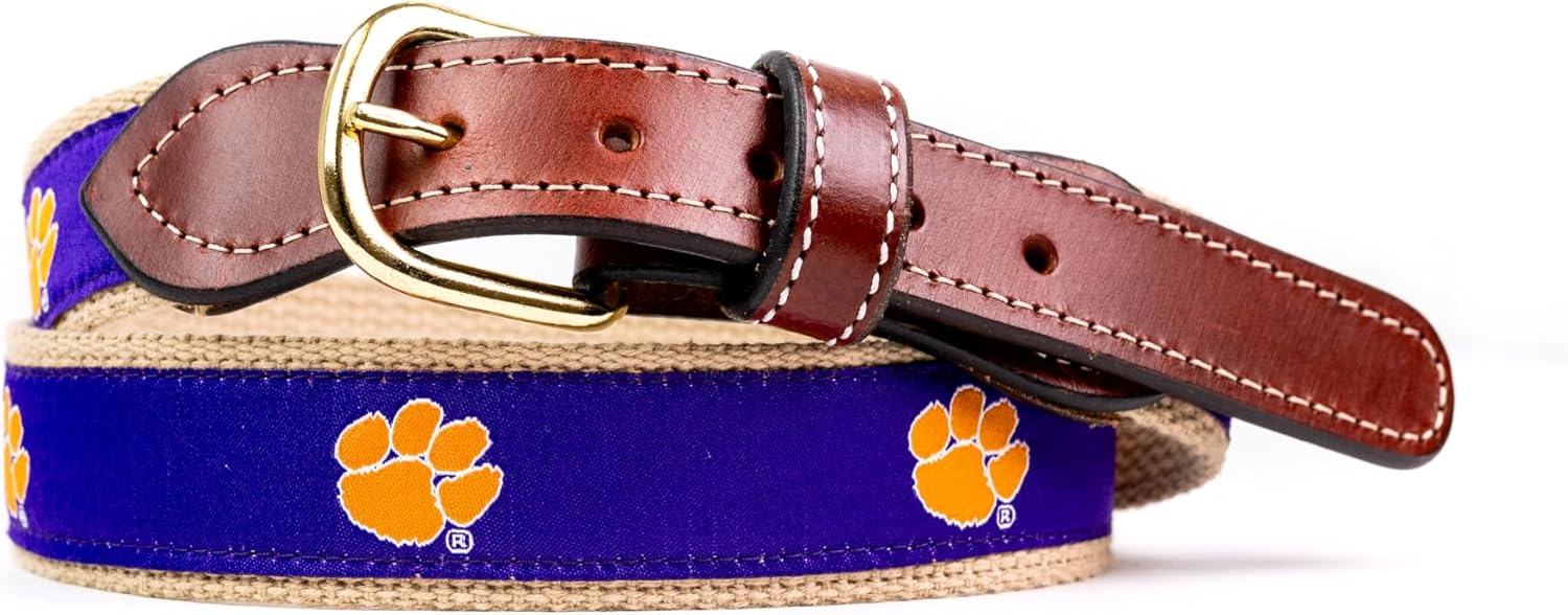 StadiumSpot Web Leather Mens Belt for All-Day Comfort and Style