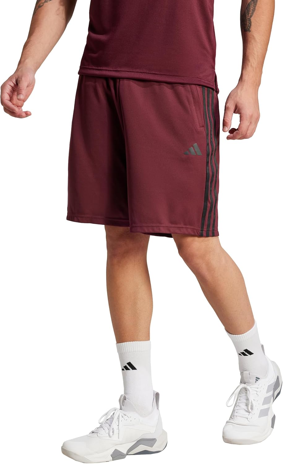 adidas Men's Train Essentials Pique 3-Stripes Shorts for Comfort