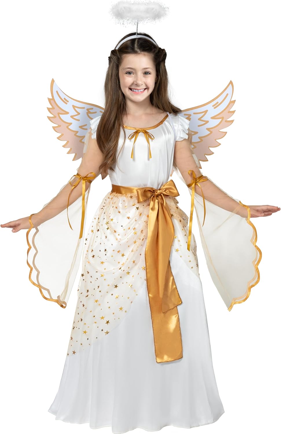 Enchanting Halloween Angel Costume for Girls by Spooktacular Creations