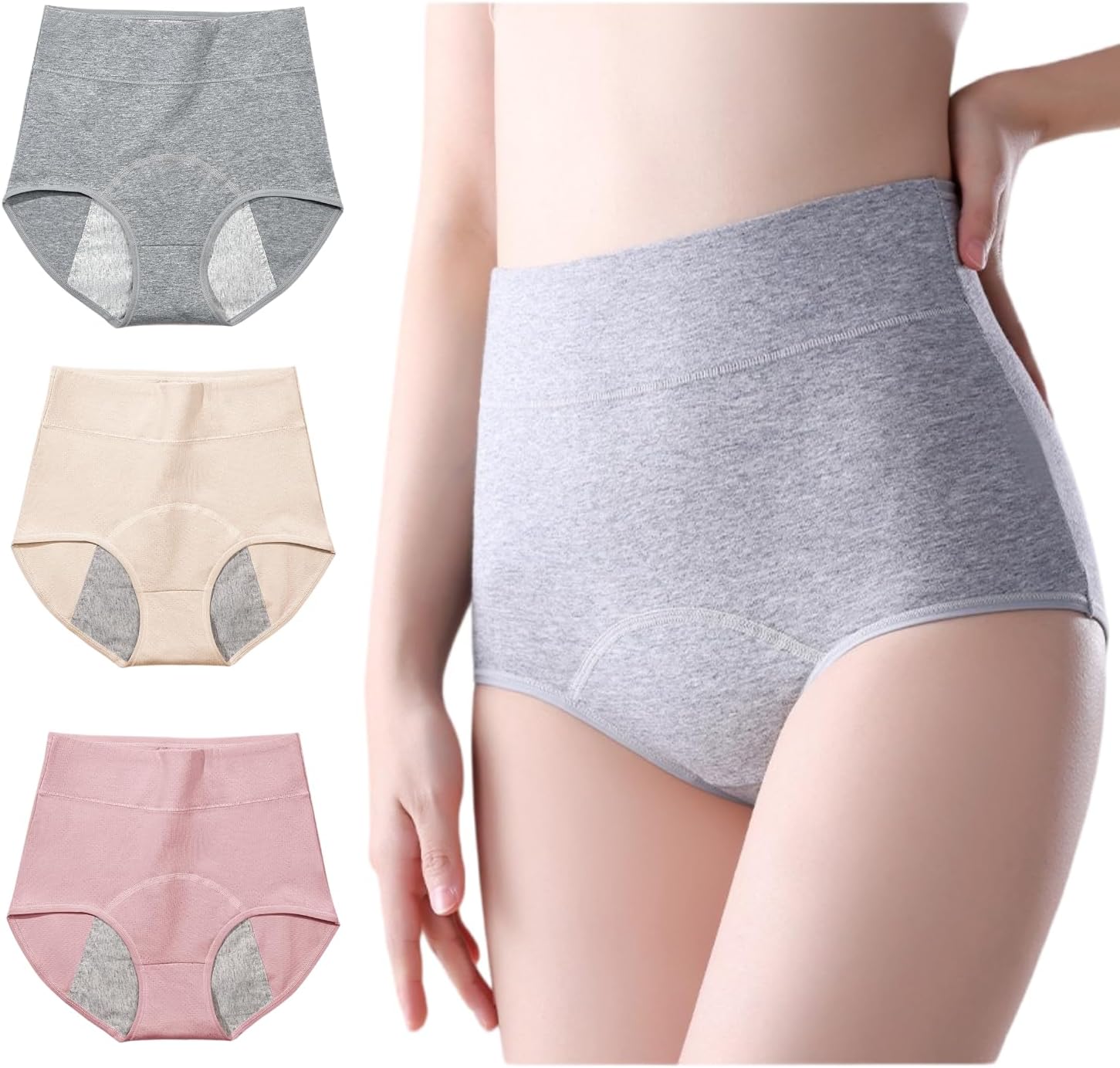3 Pack XL Washable Incontinence Briefs - Reusable Protection