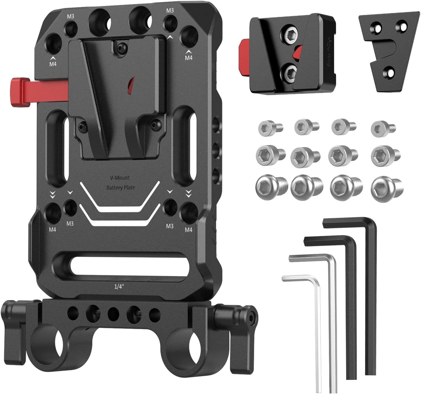 SmallRig V-Lock Battery Plate with Dual Rod Clamp for Cameras