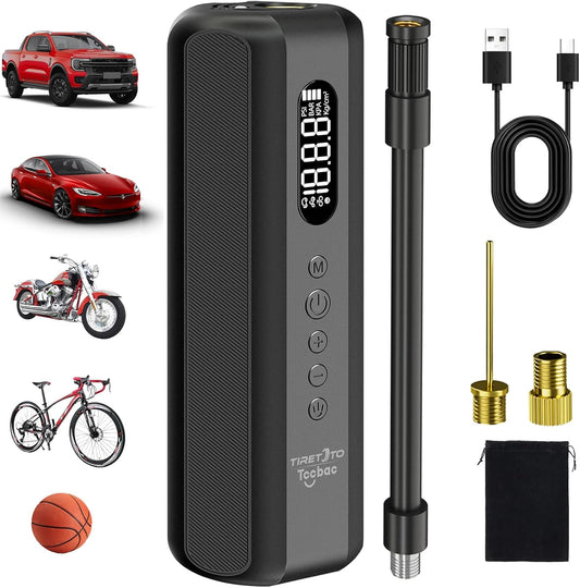 Portable Electric Bike Pump - Inflate to 150PSI Effortlessly