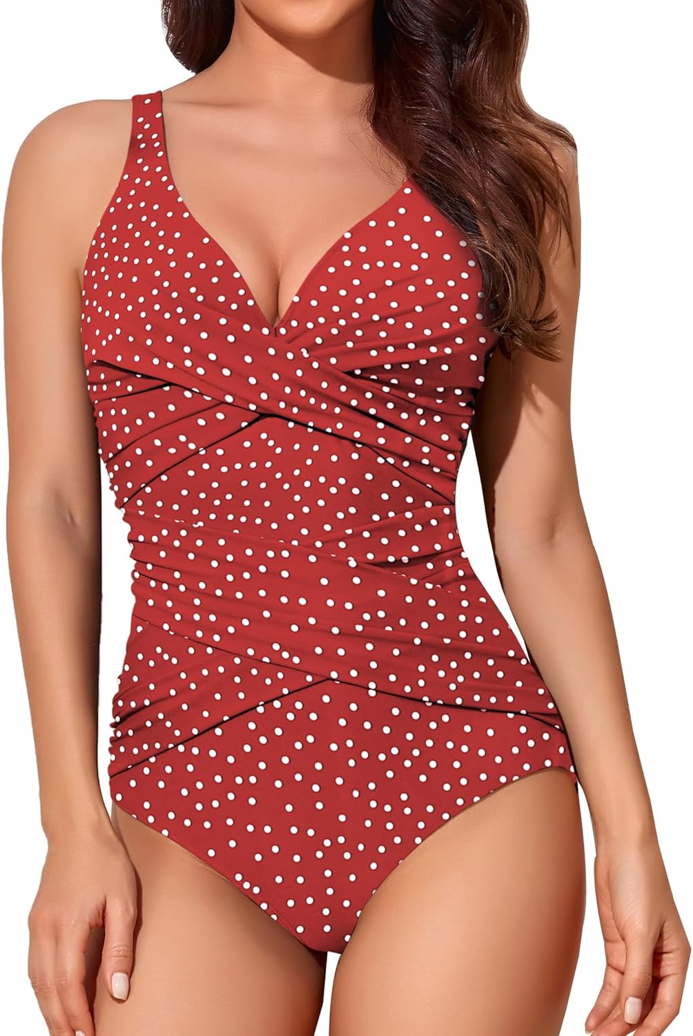 Smismivo Tummy Control Swimsuits for Women with Vintage Style