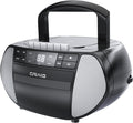 Craig Portable Top-Loading CD Boombox with AM/FM Radio - Compact Audio