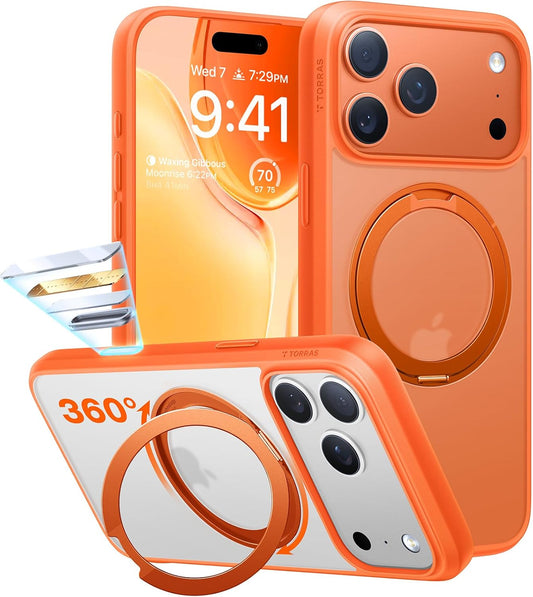 TORRAS Upgrade 360 Magnetic Stand for iPhone 17 Pro Case
